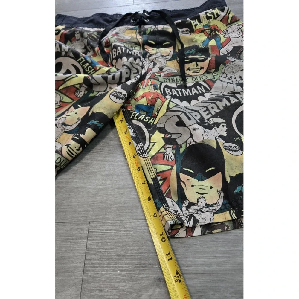 DC Comics Batman Men's Swim Trunks Board Shorts Medium Retro Robin Superman